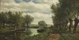 Willem Roelofs, Untitled, oil on panel 26 x 48cm