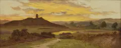 Edward Henry Holder, Untitled, oil on canvas 33 x 86.5cm