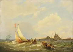 Untitled by Pieter Cornelis Dommersen, oil on panel 27.5 x 38cm, sold Dec 2020
