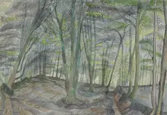Edward Bawden, Untitled, watercolour 54 x 74cm Provenance: The Fine Art Society