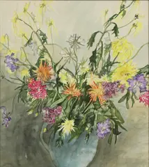 Untitled by Jenny Matthews, watercolour 81 x 71cm Provenance: The Estate of Robin and Patricia Pickard. ., sold Oct 2020