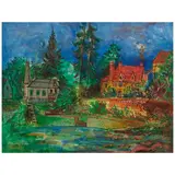 Jean Dufy, La maison Perrier à Preuilly-sur-Claise, circa 1938-1940, oil on canvas