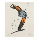 Claes Oldenburg, Watch Rising, The Art Pro Choice II Print Portfolio (Axsom/Platzker 233.1), 1965, Woodcut in colors on Kozo paper