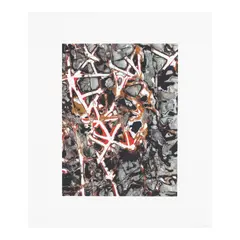 Mark Bradford, Untitled, 2012, Archival inkjet print and screenprint in colors with carborundum flocking on Hahnemühle German Etching paper
