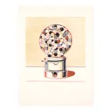 Wayne Thiebaud, Gumball Machine, 1971, Linocut in colors on Arches paper
