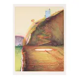 Wayne Thiebaud, Valley Farm, 1993, Etching and aquatint with drypoint in colors on Somerset paper