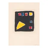 Katherine Bradford, Untitled, Artist's Relief Portfolio for the Homeless: Relief Prints by 15 New York Artists, 1992, Woodcut in colors on japon paper