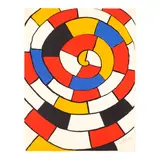Alexander Calder, One plate, from Magie éolienne, 1972, Lithograph in colors on wove paper