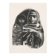 Rebozos by Elizabeth Catlett, 1968, Lithograph on Arches paper, offered Feb 2026