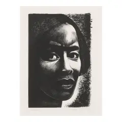 Pauline by Elizabeth Catlett, 1983, Lithograph on wove paper, sold Feb 2026
