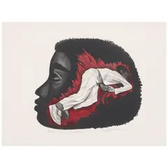 The Torture of Mothers by Elizabeth Catlett, 1970, Lithograph in colors on Arches paper, sold Feb 2026