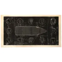 Willie Cole, Stowage, 1997, Woodcut and relief on kozo-shi paper