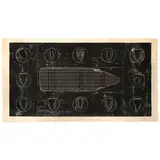 Willie Cole, Stowage, 1997, Woodcut and relief on kozo-shi paper