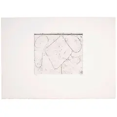 Richard Diebenkorn, Card Game (Liguori 270), 1981, Etching on wove paper