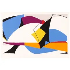 Susan Crile, Untitled (Live from Lincoln Center), 1980, Screenprint in colors on wove paper