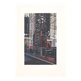 Richard Estes, Detail, Times Square, 2000, Woodcut in colors on Japanese paper