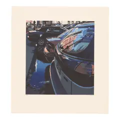 Richard Estes, Post Office, 33rd and 8th, 2004, Woodcut in colors on Japanese paper