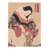 Masami Teraoka, Woman and Iris, 1980, Screenprint in colors on wove paper