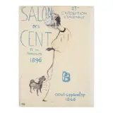 Pierre Bonnard, Salon des Cent, 1896, Lithograph in colors on wove paper backed with japon