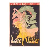 Jules Chéret, Folies-Bergère: Loïe Fuller (Broido 125), 1897, Lithograph in colors on wove paper linen-backed