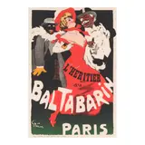 Jules-Alexandre Grün, Bal Tabarin, 1904, Lithograph in colors on wove paper linen-backed