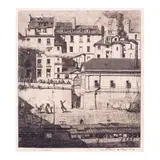 Charles Méryon, La Morgue (Schneiderman 42, Delteil 36), 1854, Etching with drypoint on laid paper with Hudelist watermark, Schneiderman's fourth state (of 7)
