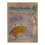 Marc Chagall, La Ruse de Dorcon, from Daphnis et Chloé (Mourlot 317, Cramer bk. 46), 1961, Lithograph in colors on wove paper