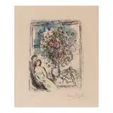 Marc Chagall, La petite fenêtre (Mourlot 726), 1974, Lithograph in colors on Arches paper