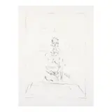 Alberto Giacometti, Seated Nude (Lust 53), 1965, Lithograph on Rives BFK paper
