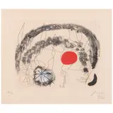 Joan Miró, One plate, from Série III (Dupin 92), 1952-53, Etching and aquatint in colors on wove paper