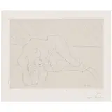 Henri Matisse, Nu renversé se tenant la cheville (Duthuit 165), 1929, Etching on chine appliqué with Arches support