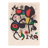 Poster for the exhibition 'Bronzes,' Hayward Gallery (Mourlot 846) by Joan Miró, 1972, Lithograph in colors on Arches paper, sold Feb 2026