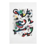 La Séance de Musique, from Allegro vivace (Mourlot 1230) by Joan Miró, 1981, Lithograph in colors on wove paper, sold Feb 2026