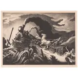 Wreck of the Ol' 97 (Fath 63) by Thomas Hart Benton, 1944, Lithograph on wove paper with Les Bibliophiles watermark, sold Feb 2026