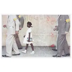 Norman Rockwell, The Problem We All Live With, 1973, Collotype in colors on wove paper