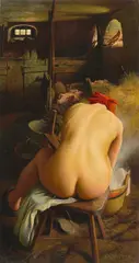 Richard Müller, Ländliche Idylle, 1933, Öl auf Leinwand