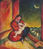 Cesar Klein, Madonna, Um 1917, Öl auf Leinwand