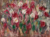 Rosen und Nelken by Christian Rohlfs, 1925, Tempera auf Leinwand, sold Nov 2019