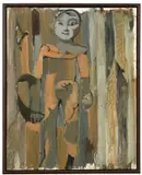 Markus Lüpertz, Über das mykenische Lächeln Figur II, 1985, Öl auf Leinwand
