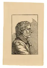 Caspar David Friedrich, Selbstbildnis, Um 1803, Holzschnitt auf bräunlichem Velin