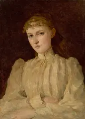 Louis Eysen, Porträt einer jungen Frau (Ella Thoma?), 1890, Öl auf Leinwand