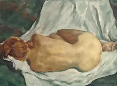 Rückenakt (Madeleine). 1940er Jahre by Lotte Laserstein, Öl auf Leinwand, sold May 2014