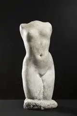 Luděk Havelka, Female Nude Torso, 1930s, patinated modeling clay