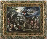 Bartholomeus Spranger, The Wedding of Pelleus and Thetis, Around 1610, oil on wood