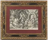 Aegidius Sadeler, Bartholomeus Spranger and Christina Muller, 1600, copper engraving, paper