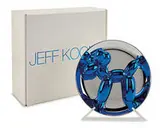 Balloon Dog (Blue) by Jeff Koons, 1995, Cast porcelain with blue reflective finish, sold Feb 2016
