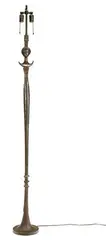 Alberto Giacometti, Lampadaire a tete de femme, Patinated bronze