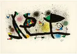 Sculptures by Joan Miró, 1974, Color lithograph on paper, sold Feb 2016