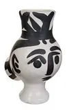 Wood-owl Woman by Pablo Picasso, 1951, Turned vase of white earthenware clay, engobe and paraffin decoration, white enamel, sold Feb 2016