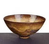 Bowl by Gertrud and Otto Natzler, Tiger Eye reduction glazed ceramic, sold Feb 2016